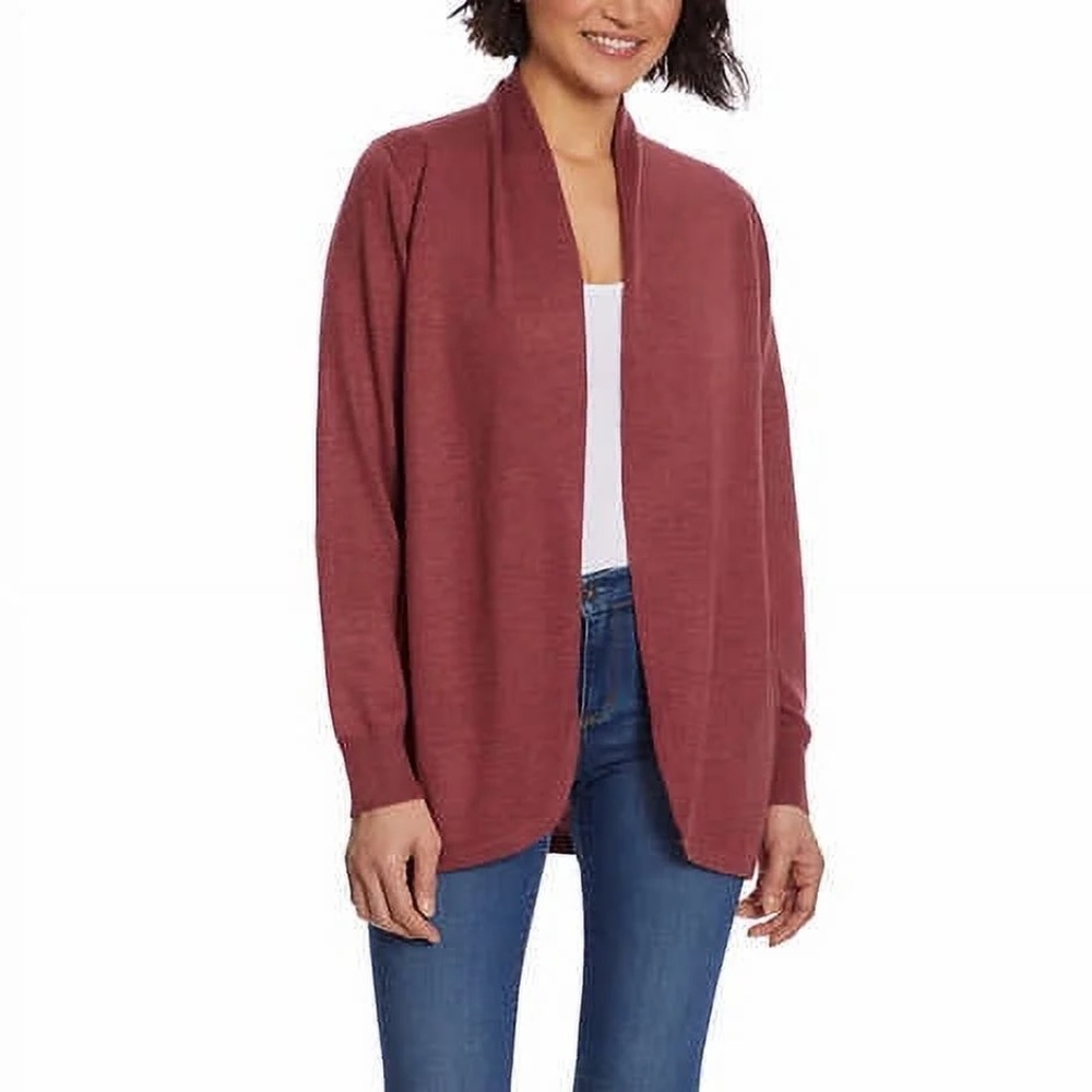 Ella Moss Rust Knit Cardigan super soft size Large
